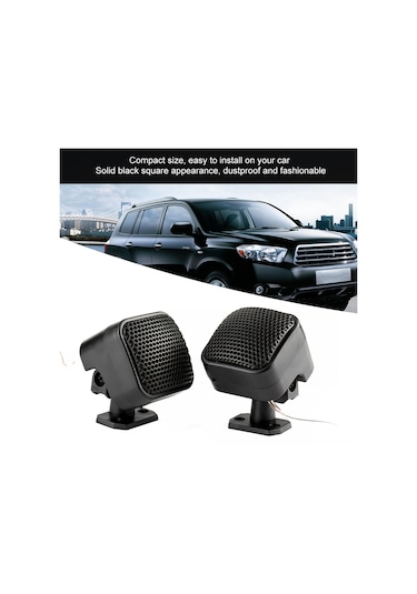 Konesam Kompakt Siyah Kare Oto Hoparlörü 500w - Kolay Kurulum, Güçlü Ses, Kaliteli Ton, Çoğu Araca Uygun, Toz Proof