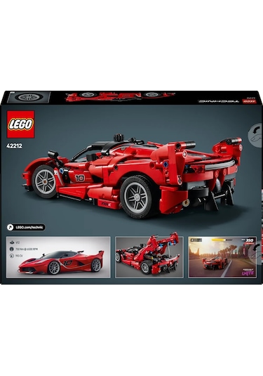 LEGO® Technic Ferrari FXX K 42212 - 10 Yaş ve Üzeri Çocuklar için STEM Oyuncak Yapım Seti (897 Parça)