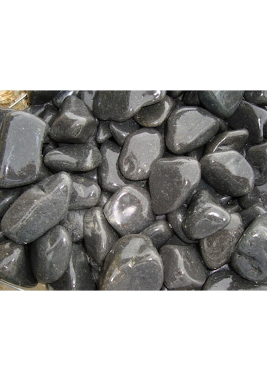 Siyah Dolomit Taşı 25 KG 4-6 CM Bahçe Taşı Siyah Bazalt Taşı