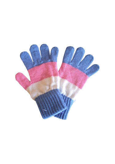 Garson Beden Kız Çocuk Eldiven Mavi Pembe 8-12 Yaş Mavi - Pembe