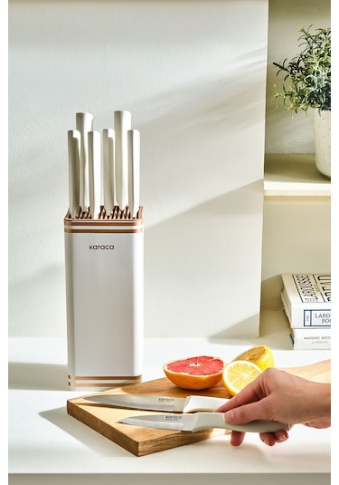 Karaca  Megacut Square 9 Parça Krem Bıçak Seti