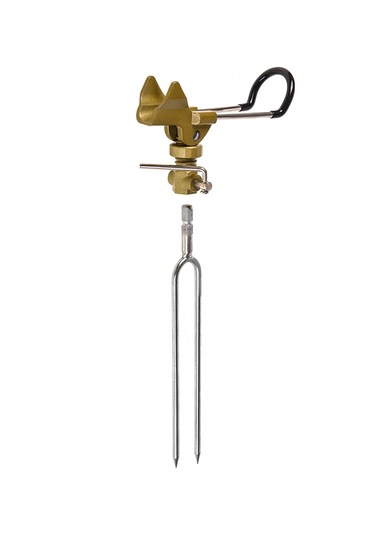 Shineyee Hafif Dayanıklı Alüminyum Çelik Olta Tutucu, Çift Oluklu Tasarım, Açısını Ayarlayabilir, Nehir Göl Deniz Uygun, B Modeli