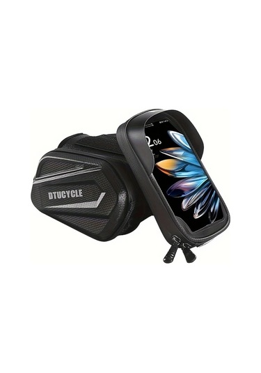 Willowhaven High Kalite Black Sun Pattern Eva Termopres Dag Bisikleti Boru Çantası Telefon Çantası Haki