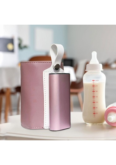 Dolıty Çoğu Biberon Için Isıtıcı Seyahat Pembe