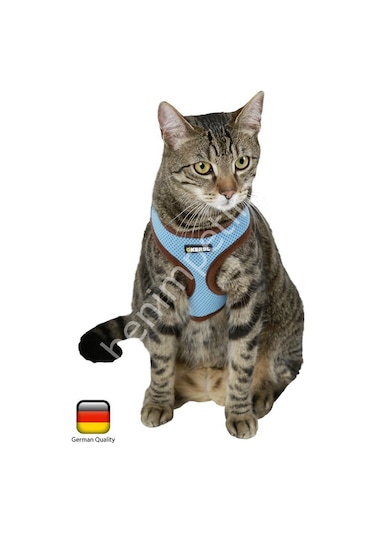 Kedi Göğüs Tasması Mavi [120 CM] Kayışlı