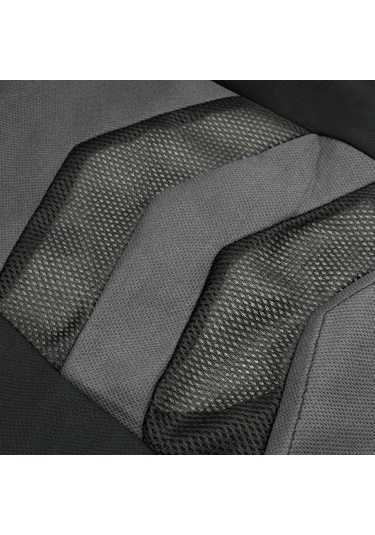 Shineyee Ön Koltuk Kılıfı 4'lü Set Siyah+koyu Gri, Yeni Tasarım, Lomber Yastık, Konforlu Sürüüş, Üniversal Uyum Otomobil, Kamyonet, Minivan, Suv