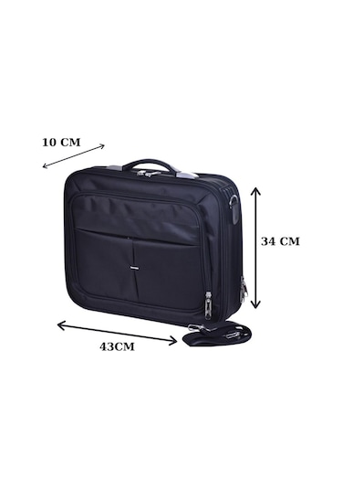 Çantaland Lüx Kasalı Siyah Evrak, Laptop, Notebook Çantası Siyah