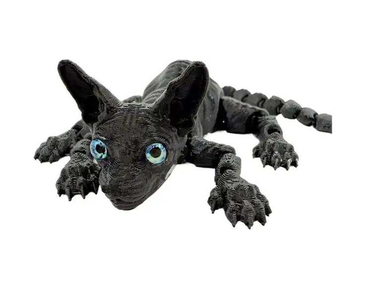 Trendooze Gaojunshop01 Hareketli Sphinx Heykeli Beyaz, Dayanıklı Plastik, Gerçekçi Kedi Dizilir