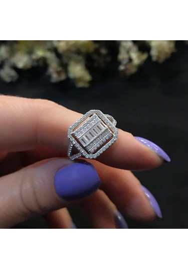 Stela Fashıon Baget Gümüş Yüzük