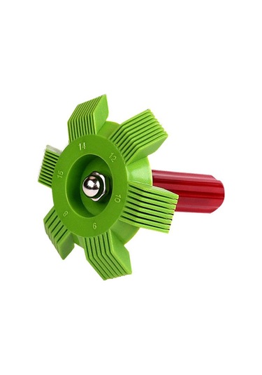 Fosenze Soğutucu Radyatör Temizlik Seti: Yeşil Plastik + Paslanmaz Çelik Kanat Tırnakları, Kondenser Evaporatör Düzeltici