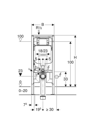 Gömme Rezervuar Sigma 8 Cm 2016 Duofıx 111.796.00.1 Krom