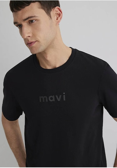 Mavi Regular Siyah Erkek T-shirt M0612732-900 Siyah