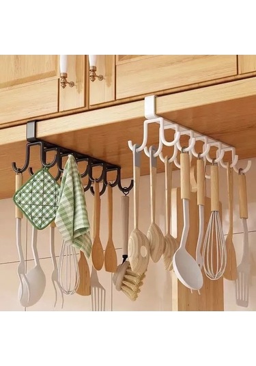 Pazly Pratik Mutfak Askılığı - 27x7 Cm Bardak, Çatal Ve Aksesuarlar İçin Asma Askısı, 2.5 Cm Kalınlık Uygun