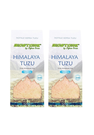 BioStore Öğütülmüş Himalaya Tuzu 2'li 2 x 250 G