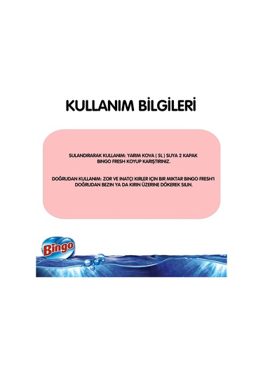 Bingo Fresh Yüzey Temizleyici Lovely 6 x 2500 ML