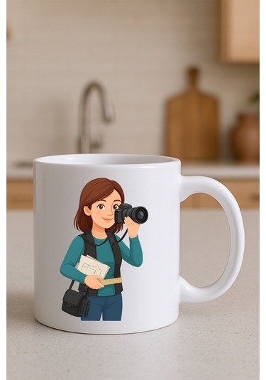 Meslek Baskili Kupa Kadin Fotoğrafçı