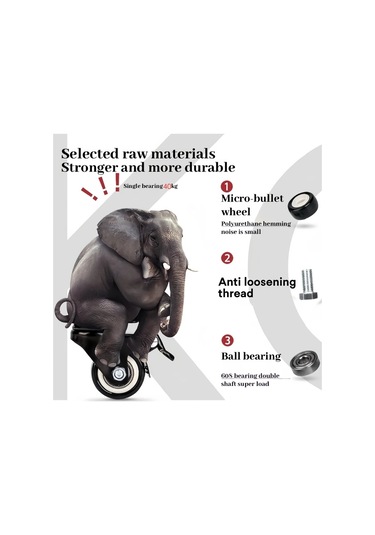 Dashanshop 4 Adet 10mm Frenli Ağır Hizmet Döner Tekerlek 353 Kg Masalar Sehpalar