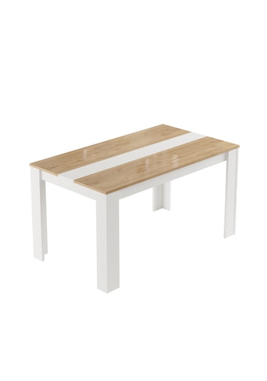 Robin Home Lena Yemek Masası 140x80 Sepet-beyaz