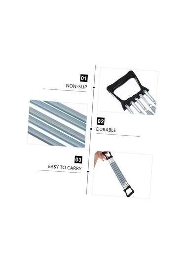 1pc Yay Göğüs Genişletici Kol Mukavemeti Egzersizi İç Mekan Fitness İçin 5 Springs Stretch Halat Arm Trainer