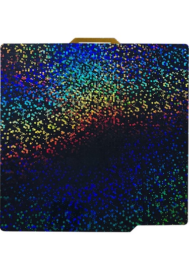 Singree 257x257mm Çift Taraflı Manyetik Yay Çelik Tabla - Pey Işın Ve Pey Daire Desenli - Bambu Yazıcı Uyumlu