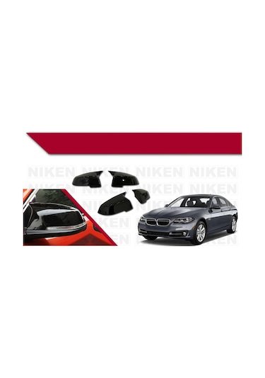 Bmw F10 5.seri Lci 2014-2018 Batman Parlak Siyah Ayna Kapağı