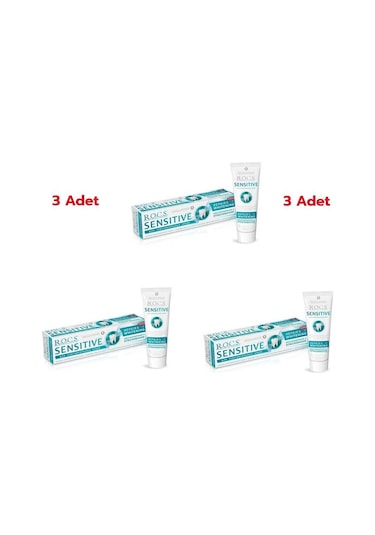 Rocs Sensitive Repair Whitening Beyazlatıcı Diş Macunu 3 x 75 ML