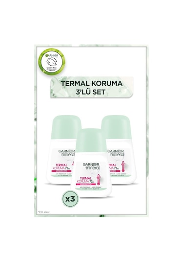 Garnier Mineral Termal Koruma Roll-on Deodorant 3'lü Set pkttrml3al2ode-7067