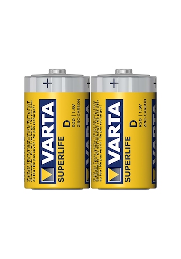 Varta 2014 Superlife Çinko Karbon Orta Boy C Pil 2'li