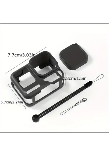 Insta360 Ace Pro 2 Premium Silikon Kılıf Siyah