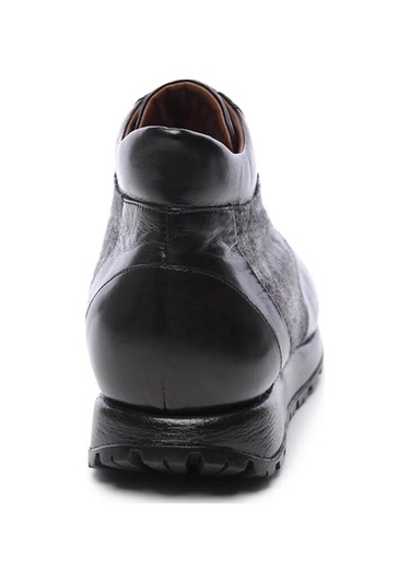 Tamer Tanca Erkek Hakiki Deri Siyah Casual Bot 477 49407 B Sp Erk Bot Sıyah Bfl/syh Teks Siyah