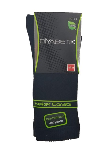 Bonbonetti Diabetik (Şeker) 3 Adet Bambu Erkek Çorap - Karışık 41-44 Çok Renkli