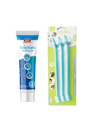 Biodent Kedi Diş Macunu 100 ML + Diş Fırçası 3'lü