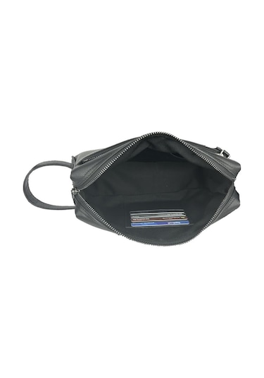 Çanta Yurdu Hakiki Deri Ca250 Dopp Kit El Çantası Siyah Siyah