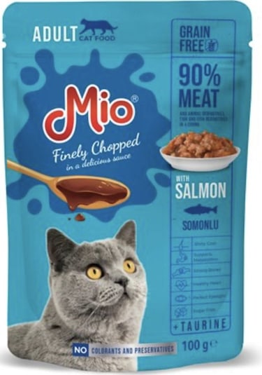 Mio Pouch Somonlu Yetişkin Kedi Maması 100 G