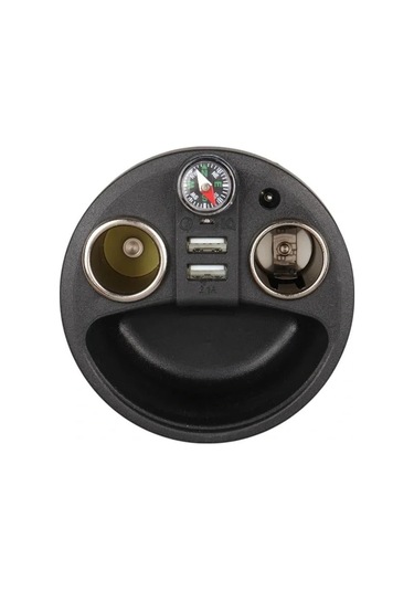 Olesson 1640 12-24v Çift Usb Girişli 120w 80cm Kablolu Dijital Voltaj Ekranlı 2'li Araç Çakmak Çokla