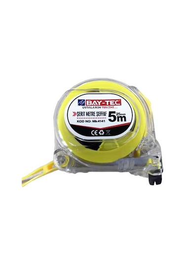 Şeffaf Şerit Metre 10 Mm X 25 Mt Mk4143