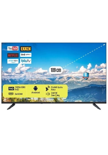 Dijitsu 43DS10000 43" Full HD Android Smart LED TV