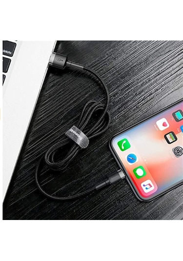 Baseus Cafule 2.4A İphone Uyumlu Lightning Hızlı Şarj Kablosu 1 Metre