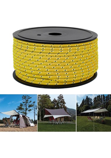 Suntek Kamp Çadırı Halat Gölgelik Barınak Hayatta Sarı Sarı