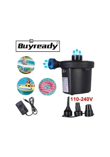 110v 220v Ev Elektrikli Araç Hava Pompası İçme Şişme Pompa Kompresörü Yatak 100-240v İngiltere