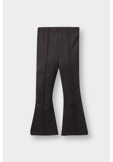 Defacto Kız Bebek 2li Takım Baskılı Sweatshirt İspanyol Paça Tayt F4857a525auer134 Ekru