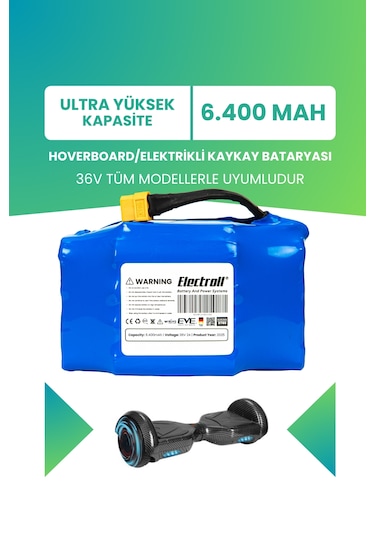 Hoverboard / Elektrikli Kaykay Bataryası 36v 6.400mah