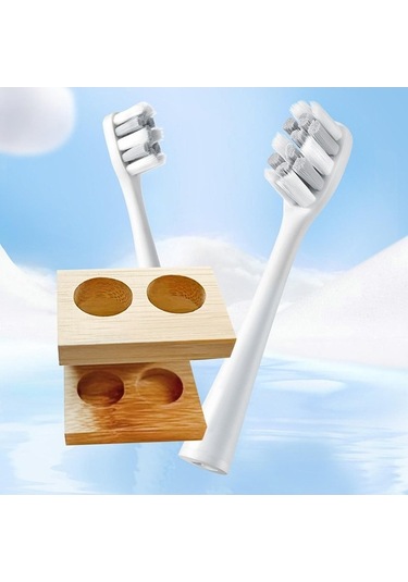 Pazly Tutucu Suntek Odun Kafaları Fırçası Elektrikli Diş Ahşap 2-delik Nw Diğer