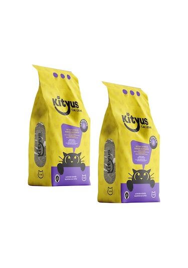 Kityus Lavanta Kokulu Topaklaşan Bentonit Kedi Kumu 2 x 10 L