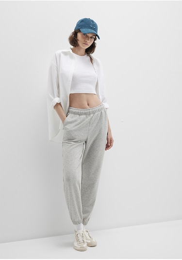 Mavi - Gri Basic Eşofman Altı 1600823-32175 Gri