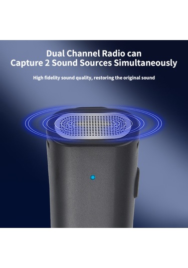 Honmex İki Mikrofonlu Kablosuz Yaka Mikrofonu, Şarj Kutusu İle, Gürültü Engelleme, Telefon Canlı Yayın Ve Röportaj İçin, İos Arayüzü