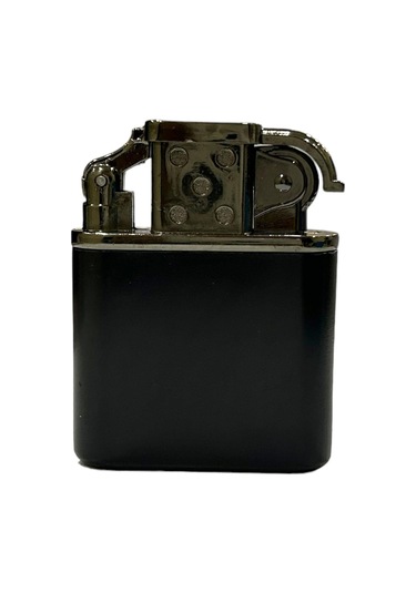 Siyah Pürmüzlü Gazlı Metal Çakmak 109472