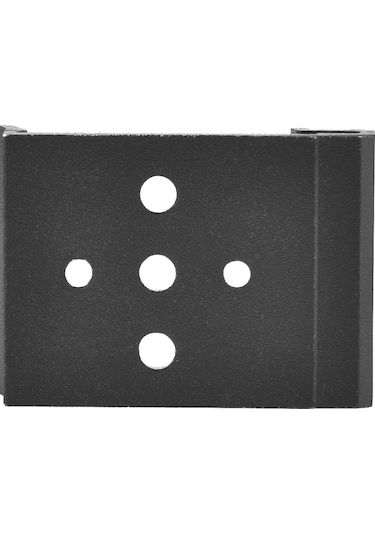 Youtek 35mm Din Rayı Sabitleyici Klem 5 Delikli, Aluminyum, Pürüzlü Siyah Diğer