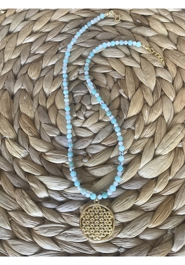 Aytaşı Ve Amazonit Kolye Beyaz