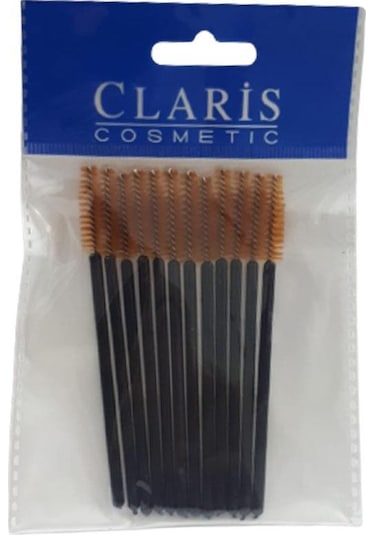 Claris Ipek Kirpik Kaş Fırçası 12'li C-63385 Kahverengi